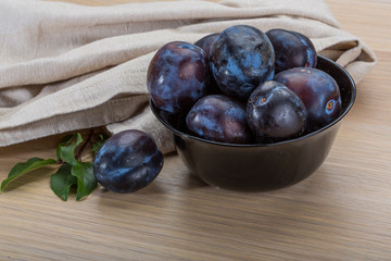 Ripe fresh plum