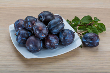 Fresh plums