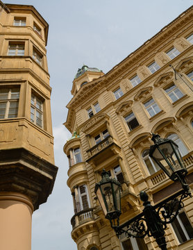 Prague old town buildings