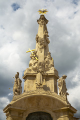 Fototapeta premium The historic baroque column in Pecs, Hungary.