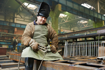 welder at factory workshop