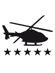 Hubschrauber Schatten Silhouette Sterne © Style-o-Mat-Design