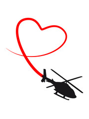 Hubschrauber Liebe Herz Looping © Style-o-Mat-Design