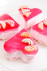 heart cakes