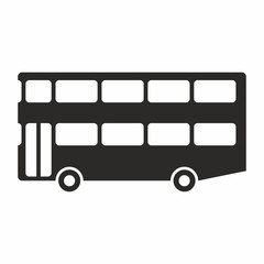 Two floor bus icon