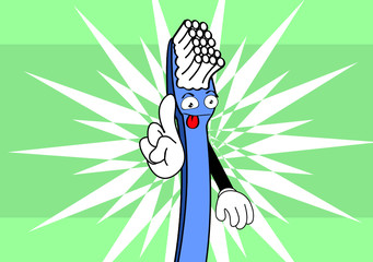 toothbrush cartoon background in vector format