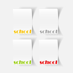 realistic design element: school