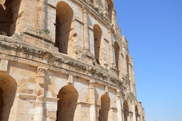 Naklejka premium Colosseum in Tunisia