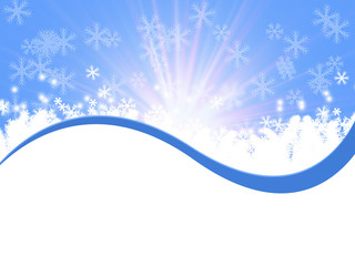 Winter delightful snowfall background