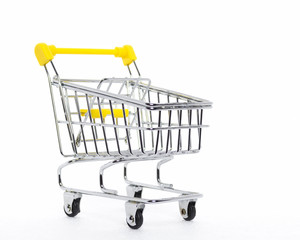 Isolated shopping cart on white - 70326405