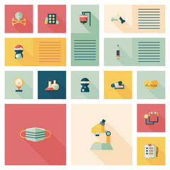 medical flat ui background,eps10