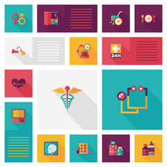 medical flat ui background,eps10