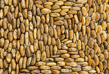 Brown Sea stones background - Thailand