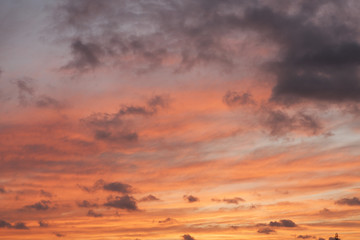 東京の夕焼け空