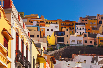 Town San Sebastian - La Gomera Island - Canary - obrazy, fototapety, plakaty
