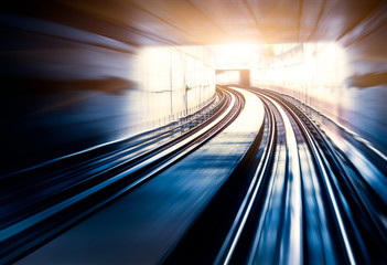 City Metro Rail,motion blur