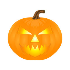 Halloween Pumpkin isolated on white