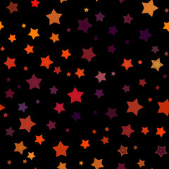 Seamless stars pattern