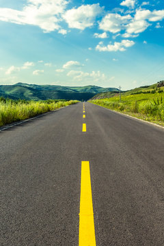 road in mountains