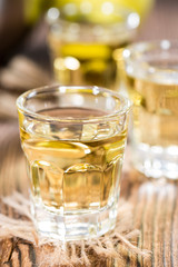 Apple Liqueur in a glass