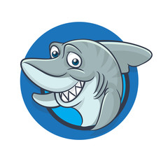 Obraz premium Funny shark mascot