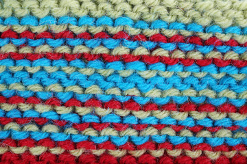 Fototapeta na wymiar Knitted fabric background close up