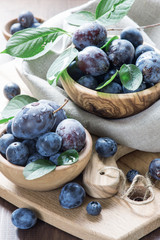 Ripe plums