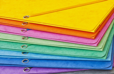 Empty folders.Office background.