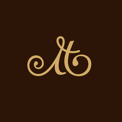 Sign the letter M and H