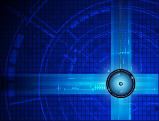 Obraz premium Blue abstract technology background. Vector file.