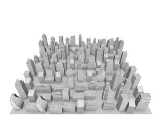 Obraz premium 3D City Model