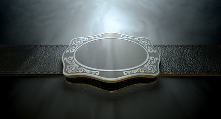 Belt Buckle And Leather