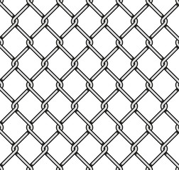 Steel Wire Mesh Seamless Background. Vector