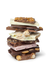 Variety of swiss chocolate