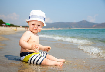 Infant on a beach