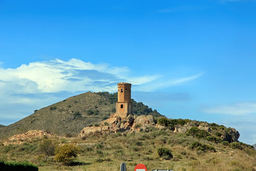 old village destroyed in ruins and abandoned by the bombs of war