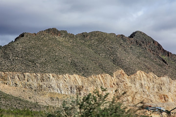 a mountain pierced marble quarry