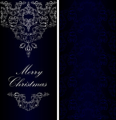 Christmas banner in the Victorian style