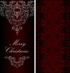 Christmas banner in the Victorian style