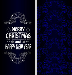 Christmas banner in the Victorian style