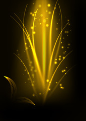 Abstract flora light effect background vector illustration