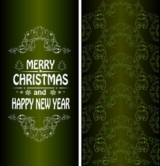 Christmas banner in the Victorian style