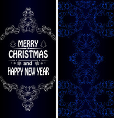 Christmas banner in the Victorian style