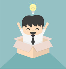 Concept image outside the box