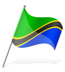 flag of Tanzania vector illustration