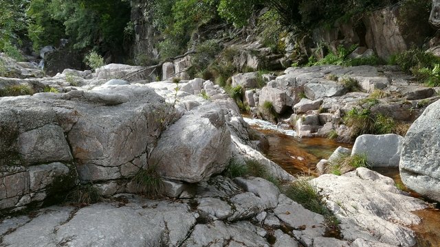 River flow in Peneda Geres National Park in Portugal