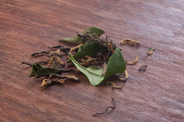 Tea leaves