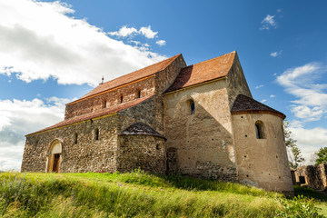 Fototapeta na wymiar Saxon Church in Cisnadioara, Sibiu, Romania
