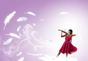Woman with violin