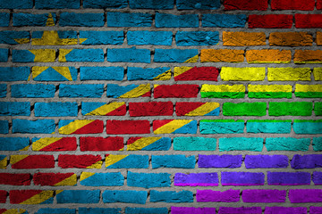 Dark brick wall - LGBT rights - Congo